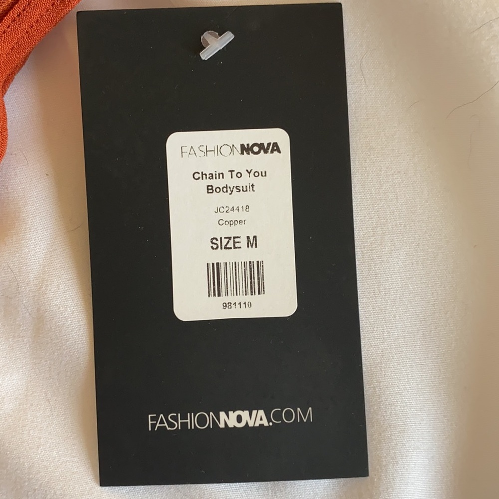 Fashion nova mesh bodysuit sz M NWT - Picture 4 of 8